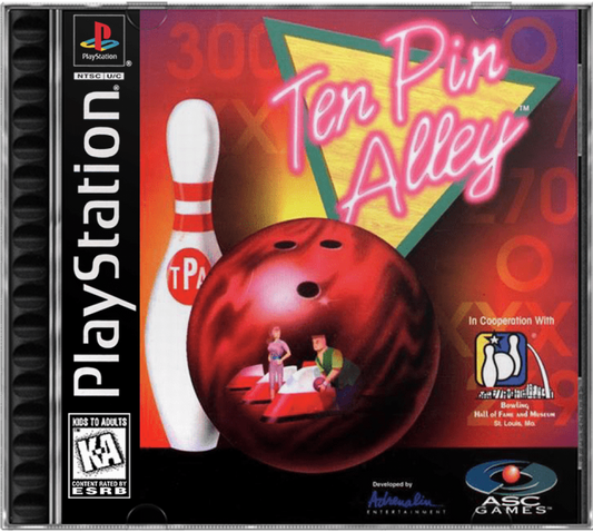 Ten Pin Alley cover art for PlayStation 1 (PS1) video game