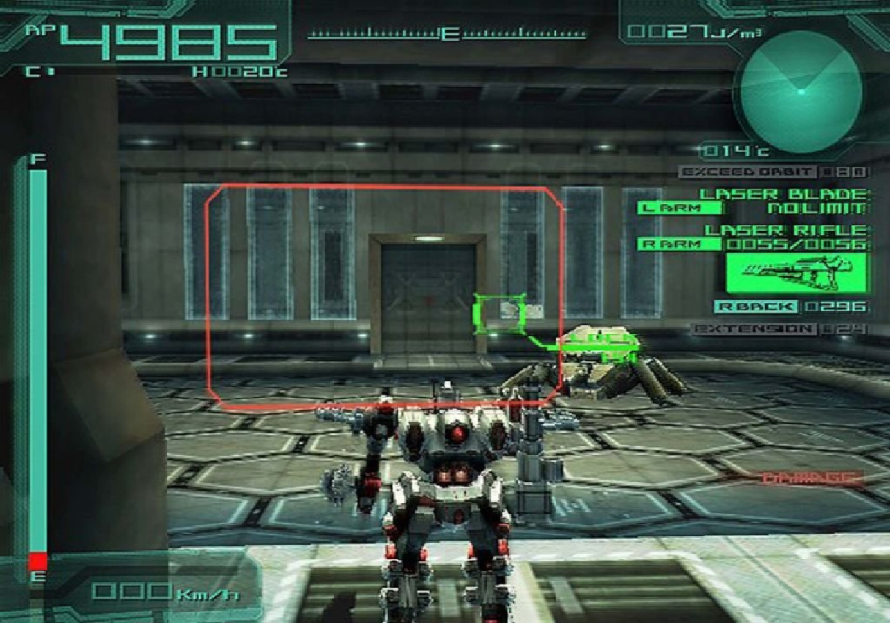 Retro Armored Core Nexus PS2 inspired design featuring futuristic mech combat aesthetic vintage PlayStation 2 customizable armored robots tactical warfare industrial sci fi environments high speed mechanized battles nostalgic FromSoftware action gameplay