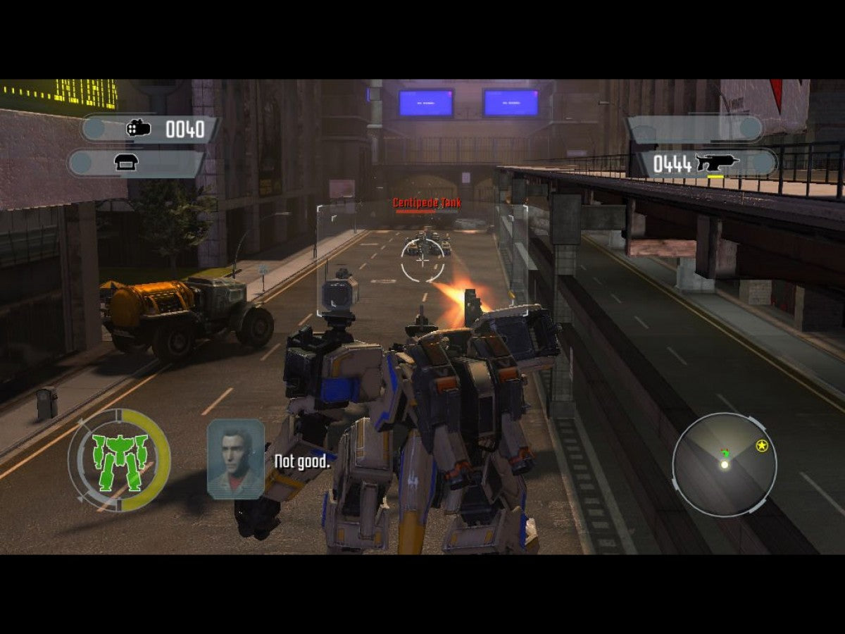 Front Mission: Evolved for PlayStation 3 featuring intense action shooting adventure style with mechanized warsuit gameplay