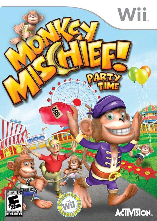 Monkey Mischief Party Time cover art for Nintendo Wii (Wii) video game
