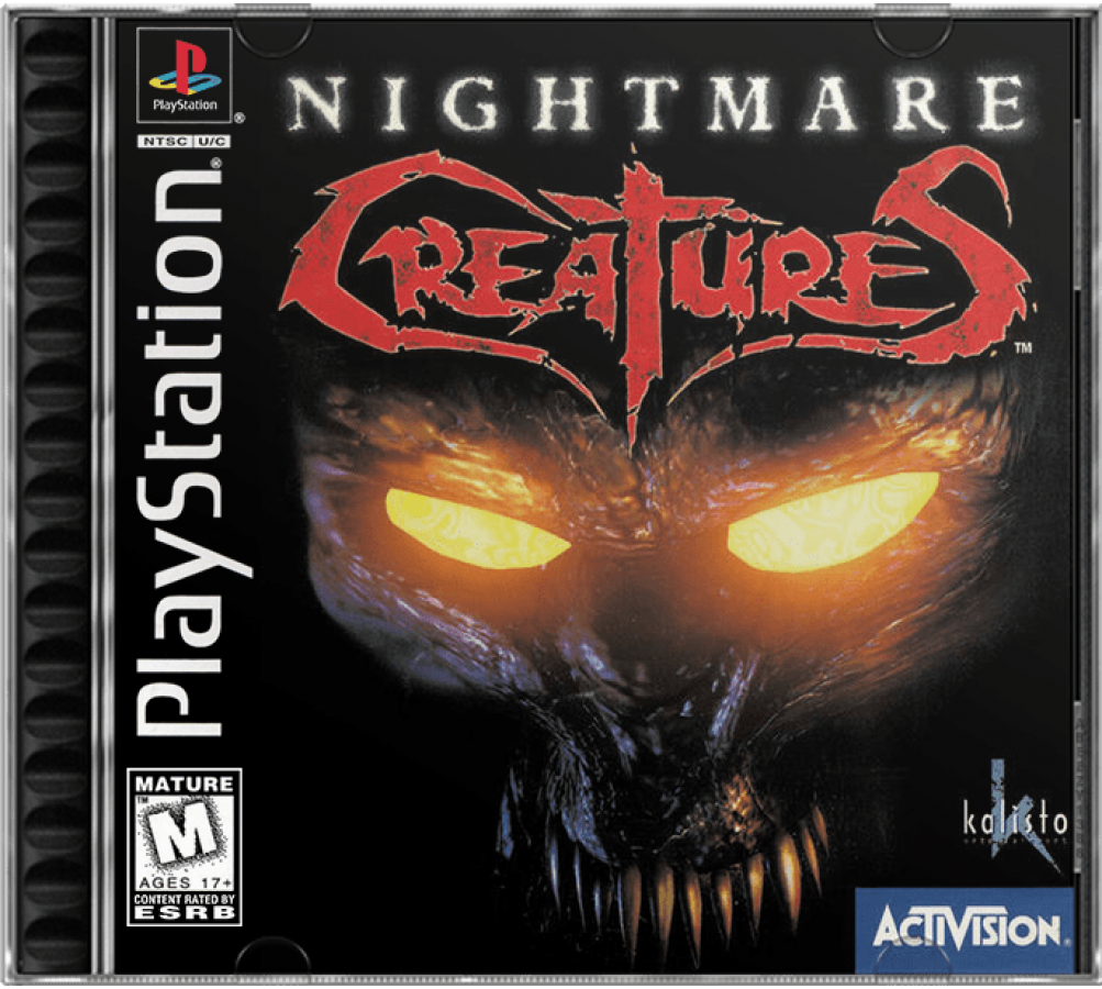 Nightmare Creatures cover art for PlayStation 1 (PS1) video game