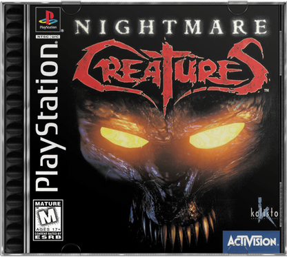 Nightmare Creatures cover art for PlayStation 1 (PS1) video game