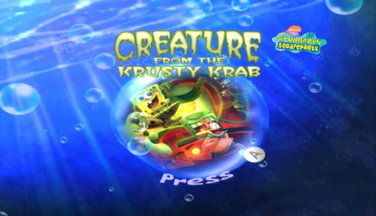 SpongeBob SquarePants: Creature from the Krusty Krab – Nintendo Wii (Wii) action-adventure platformer family video game title screen