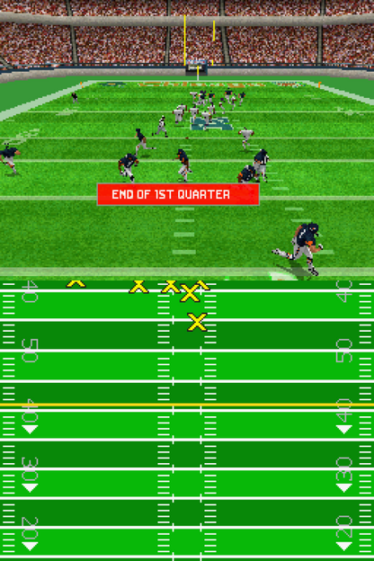 Madden NFL 2005 Nintendo DS DS video game featuring American football sports simulation gameplay NFL teams and players offensive play calling defensive strategies passing rushing touchdowns tackling interceptions special teams action season mode team management competitive football matches and classic Nintendo handheld sports gaming retro video game collection collectible gaming appeal gameplay