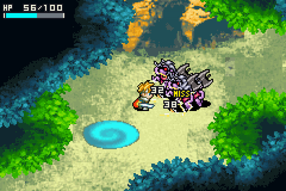 Shining Soul cartridge for the Game Boy Advance featuring action RPG gameplay with real time combat dungeon exploration character classes and multiplayer co op in a fantasy setting gameplay