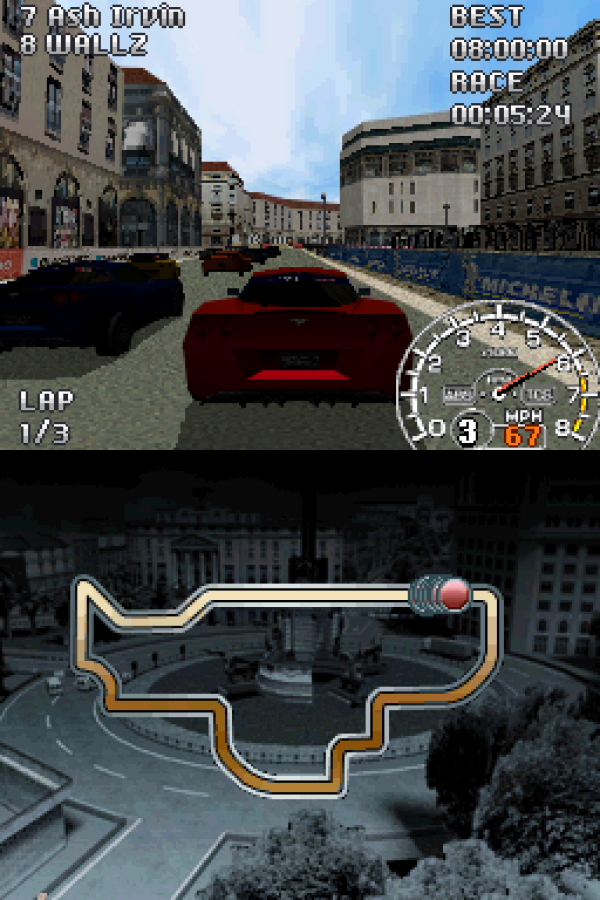 Corvette Evolution GT gameplay for Nintendo DS (DS) video game