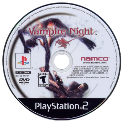 Vampire Night [Gun Bundle] – PlayStation 2 (PS2) video game disc, light gun shooter.