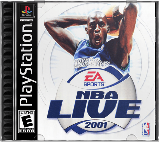 NBA Live 2001 cover art for PlayStation 1 (PS1) video game
