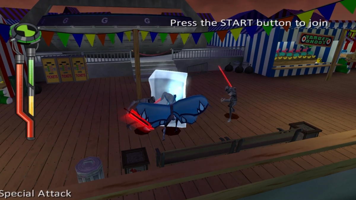 Ben 10 Alien Force PS2 Sony PlayStation 2 action adventure game based on Cartoon Network series Ben Tennyson alien transformations Omnitrix combat platforming puzzle solving story driven missions kids superhero gameplay retro gaming PlayStation 2 software video game title gameplay