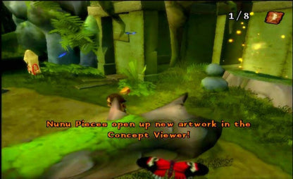 Tak and the Guardians of Gross game for the Nintendo Wii featuring action adventure gameplay with motion controls puzzle solving platforming elements and humorous story driven missions as Tak battles gross themed enemies and saves the jungle gameplay