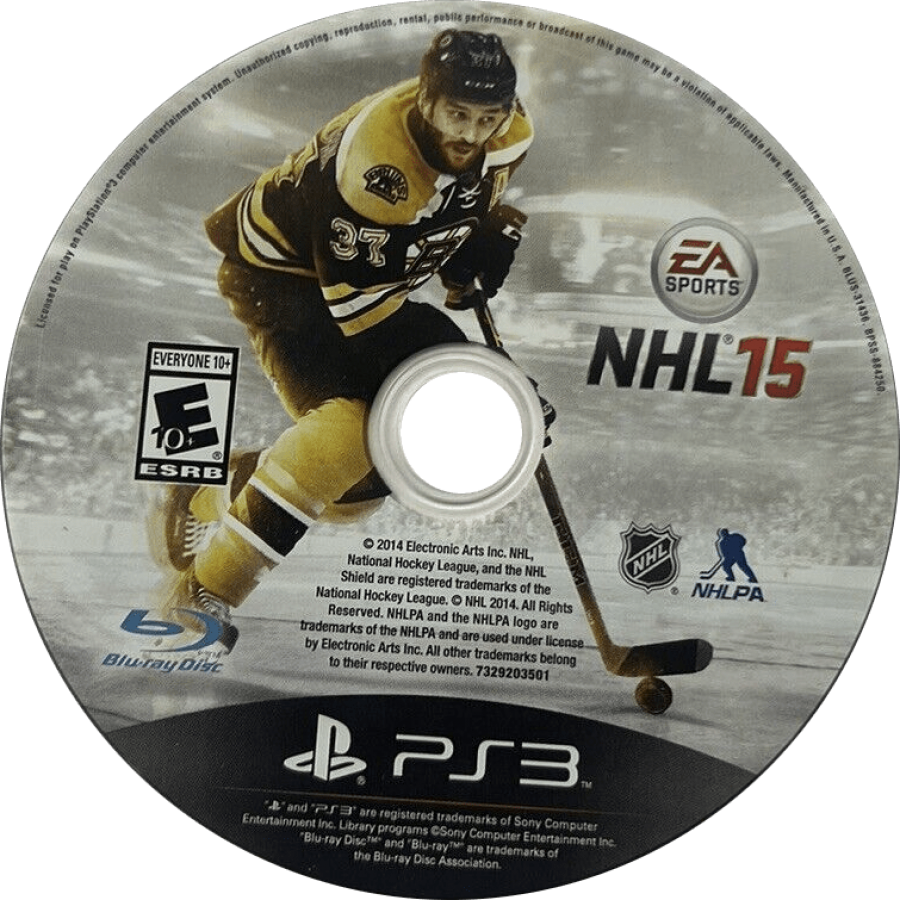 NHL 15 disc for PlayStation 3 PS3 video game