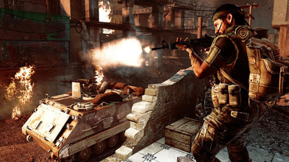 Call of Duty Black Ops Xbox 360 game featuring intense first person shooter action, cinematic Cold War storyline, and competitive multiplayer modes gameplay
