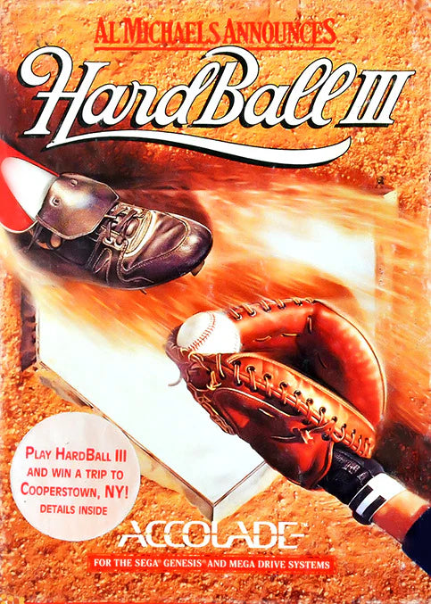HardBall III cover art for Sega Genesis (GEN) video game