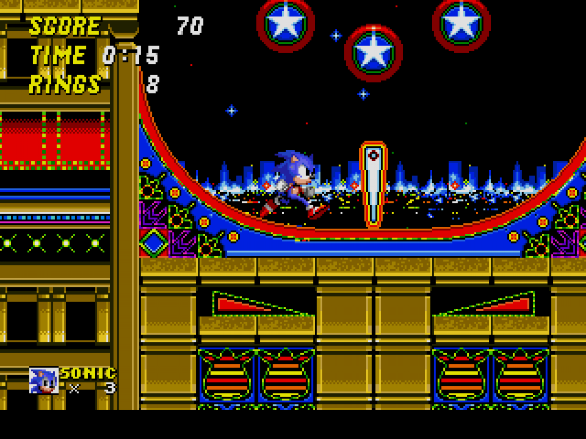 Sonic the Hedgehog 2 Not For Resale retro Sega Genesis video game featuring fast paced platform gameplay, multiplayer Sonic action, side scrolling adventure and classic Genesis entertainment - gameplay