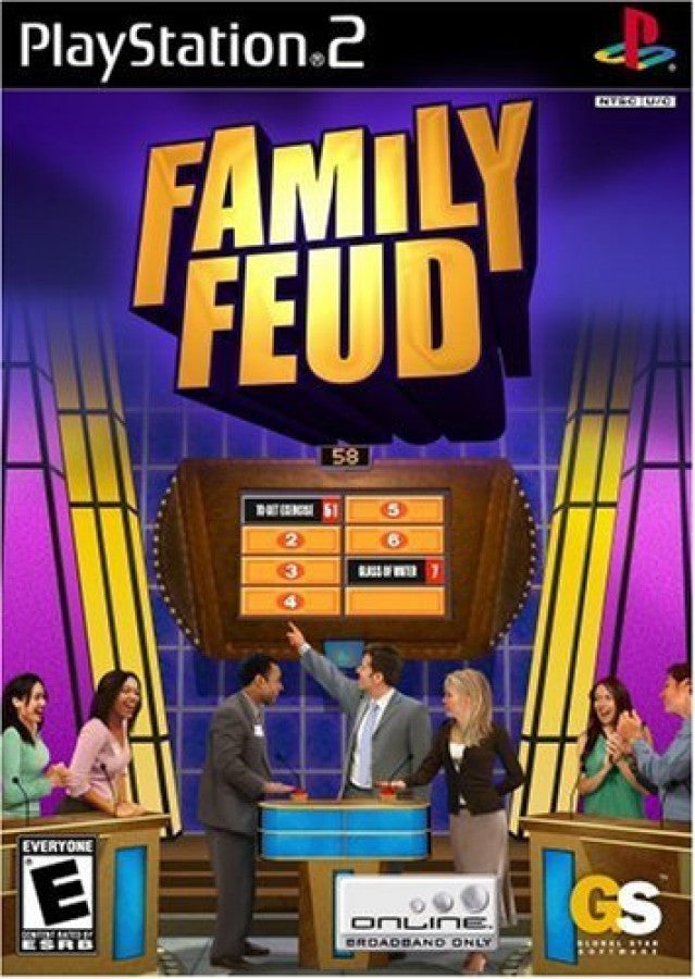 Family Feud cover art for PlayStation 2 (PS2) video game