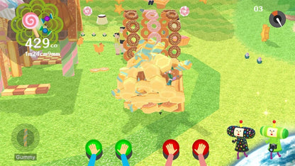 We Love Katamari Reroll Royal Reverie Nintendo Switch NS for puzzle action video game fans featuring the King of All Cosmos rolling gameplay colorful worlds quirky characters object collecting whimsical soundtrack cooperative multiplayer remastered content and collectible gaming appeal gameplay