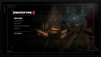 Prototype 2 start screen for Xbox 360 (X360) open-world action-adventure video game