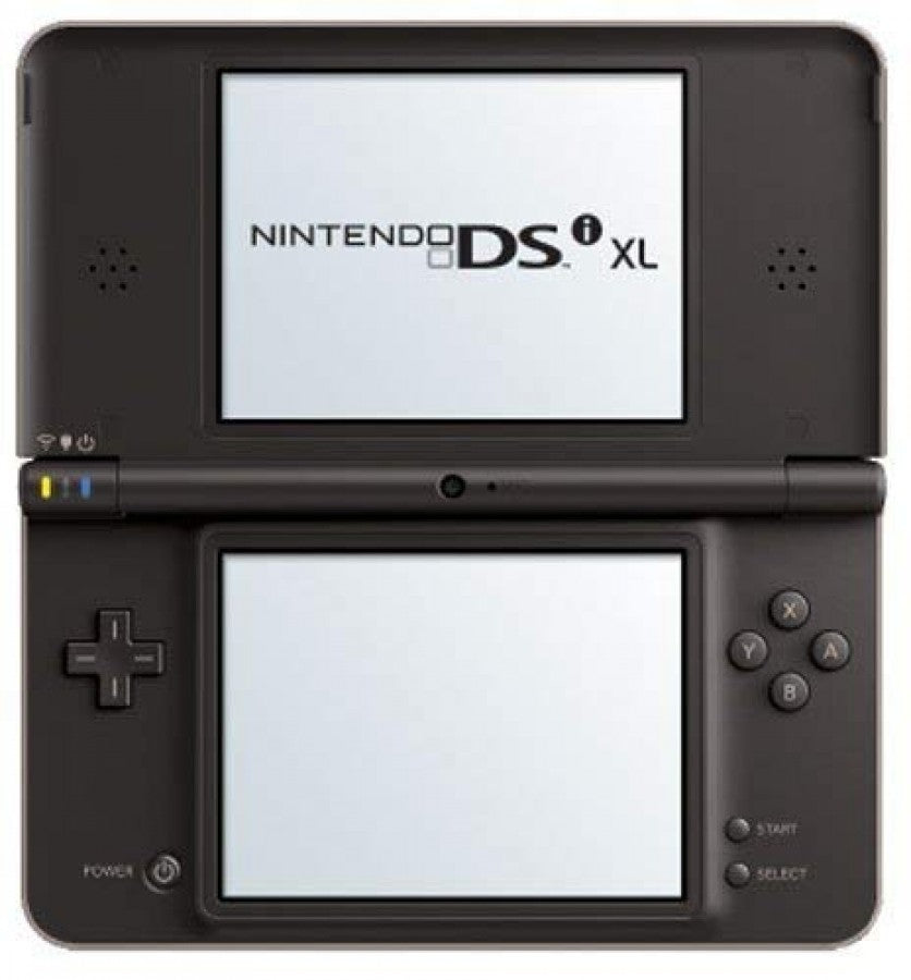Nintendo DSi XL Bronze handheld gaming system featuring oversized dual screens touch screen controls built in cameras Wi Fi connectivity downloadable DSiWare support portable Nintendo gaming rechargeable battery durable foldable design collectible gaming appeal