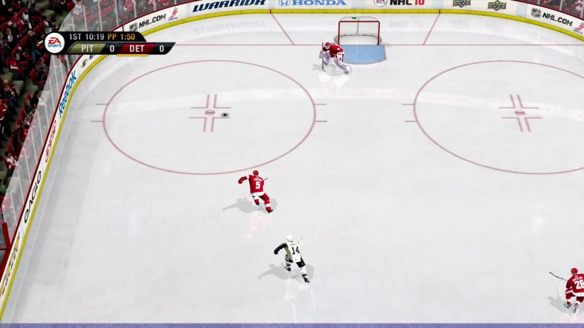 NHL 10 gameplay for Xbox 360 (X360) sports ice hockey video game