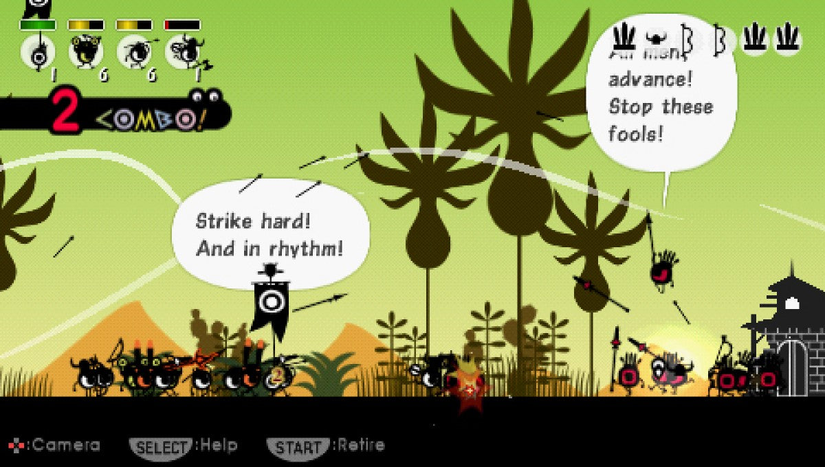 Patapon gameplay for PlayStation Portable (PSP) video game