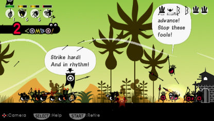 Patapon gameplay for PlayStation Portable (PSP) video game