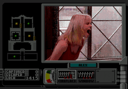 Double Switch Sega CD full motion video FMV interactive movie puzzle game surveillance camera switching traps gameplay starring Corey Haim suspense thriller mansion setting live action footage branching story retro gaming Sega CD software video game title gameplay