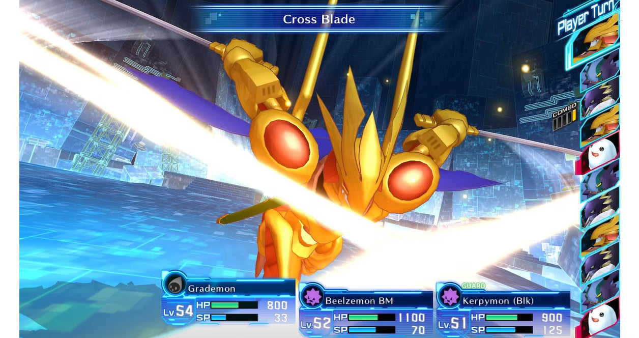 Digimon Story Cyber Sleuth Complete Edition Nintendo Switch two-game compilation collecting Digimon turn-based combat JRPG cyber detective hacker theme EDEN virtual world dual storyline mystery Hacker's Memory media vision Bandai Namco gameplay sceenshot