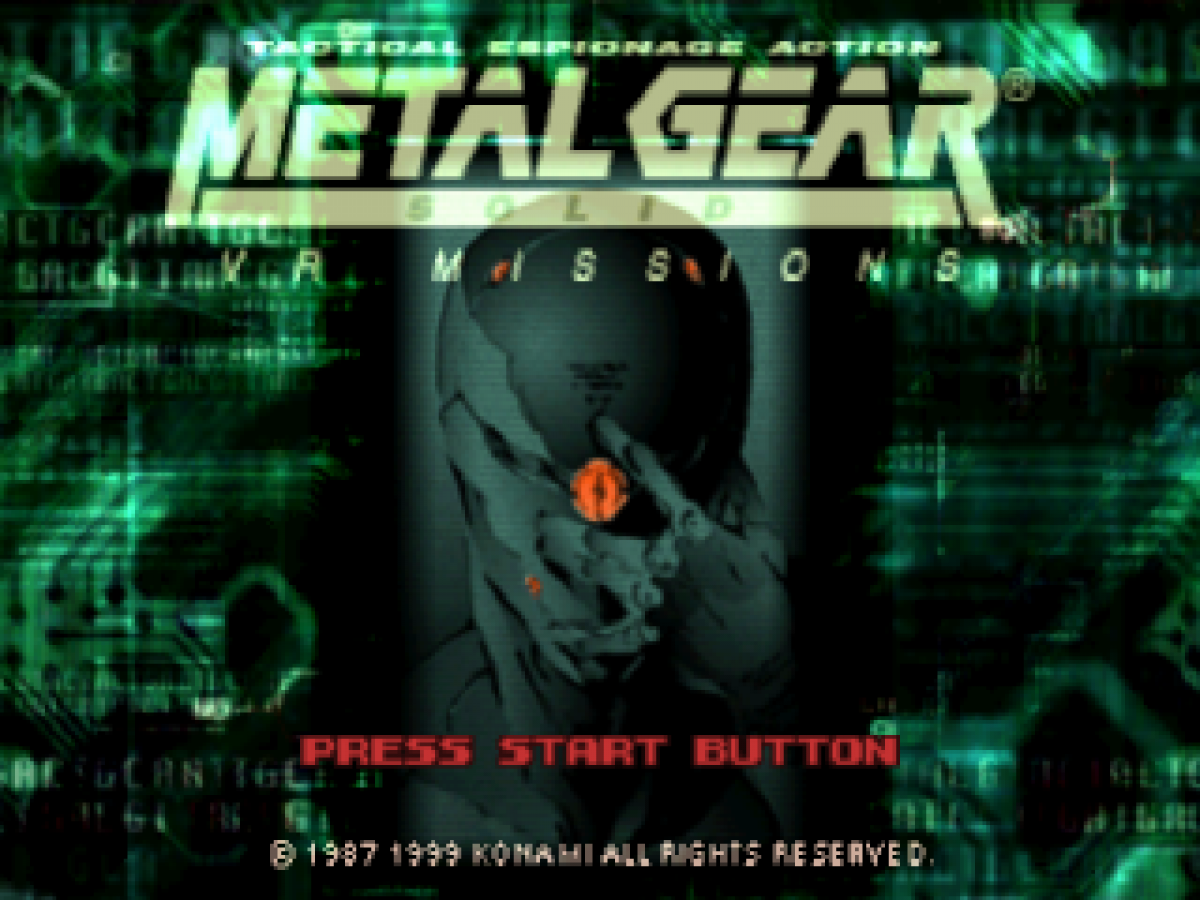 Metal Gear Solid VR Missions Sony PlayStation PS1 video game featuring tactical stealth gameplay Solid Snake virtual reality training missions weapon challenges enemy encounters stealth exercises combat scenarios target practice and classic 32 bit PlayStation gameplay retro video game collection collectible gaming appeal gameplay