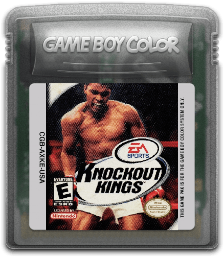 Knockout Kings Game Boy Color boxing sports video game licensed real boxers punch combinations haymakers EA Sports original Game Boy Color sports title cartridge