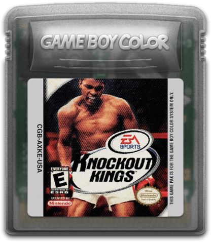 Knockout Kings Game Boy Color boxing sports video game licensed real boxers punch combinations haymakers EA Sports original Game Boy Color sports title cartridge