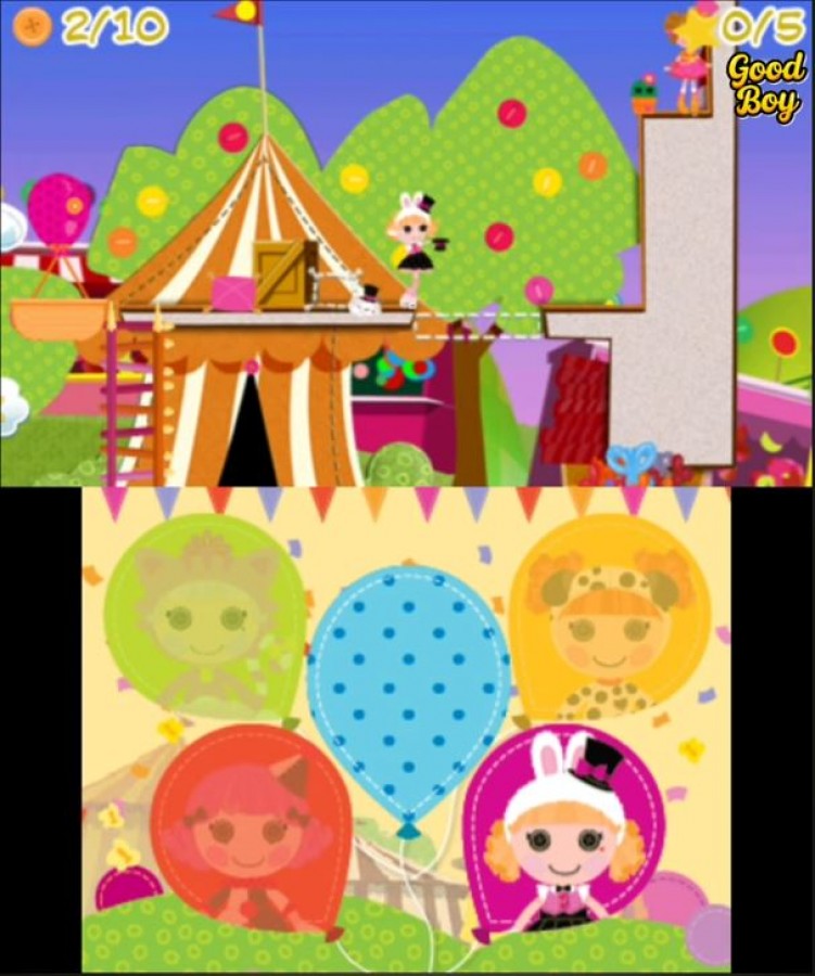 Lalaloopsy: Carnival of Friends – Nintendo DS: Explore a colorful carnival, complete fun mini-games, and interact with your favorite Lalaloopsy characters gameplay