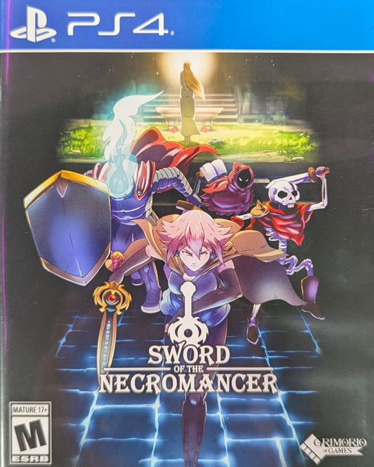 Sword of the Necromancer PlayStation 4 dungeon-crawler action RPG rogue-lite with monster summoning tactical combat reviving defeated enemies as allies procedural dungeons local co-op narrative-driven fantasy Game Studio 发行商 front cover