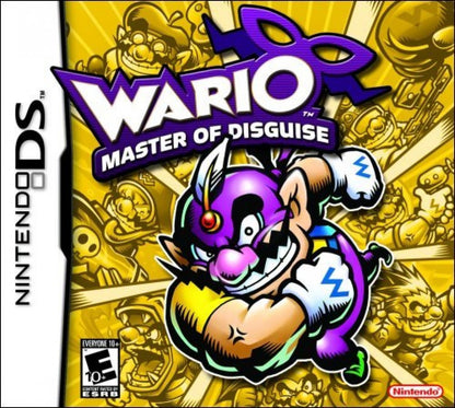 Wario: Master of Disguise cover art for Nintendo DS (DS) platformer video game