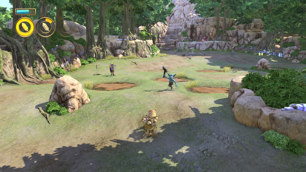 Knack for PlayStation 4 action platformer adventure game featuring transforming hero cinematic story mode family friendly combat colorful environments gameplay