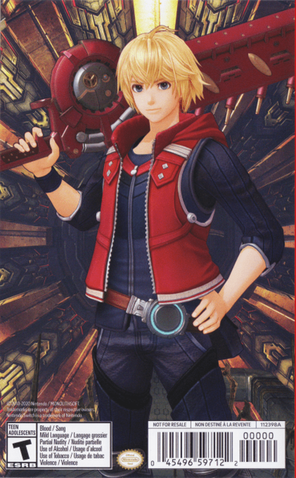 Xenoblade Chronicles X Definitive Edition back of box for Nintendo Switch RPG game