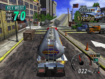 18 Wheeler American Pro Trucker Sega Dreamcast retro video game arcade racing gameplay