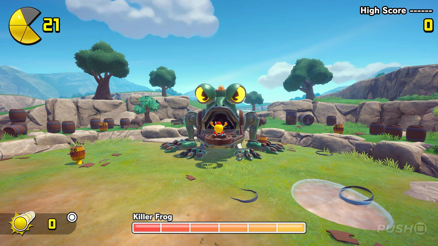 Pac-Man World Re-Pac 2 PS5 game featuring classic arcade platforming, colorful 3D levels, and modern remastered visuals for PlayStation 5 gameplay