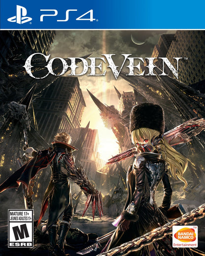 Code Vein cover art for PlayStation 4 (PS4) video game. 