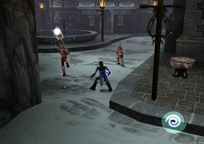 Legacy of Kain Soul Reaver 2 PS2 Sony PlayStation 2 action adventure gothic puzzle platformer Raziel vampire wraith combat time travel narrative dark fantasy story exploration dimension shifting gameplay Crystal Dynamics retro gaming PlayStation 2 software video game title gameplay