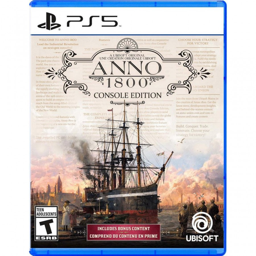 Anno 1800 Console Edition cover art for PlayStation 5 PS5 video game