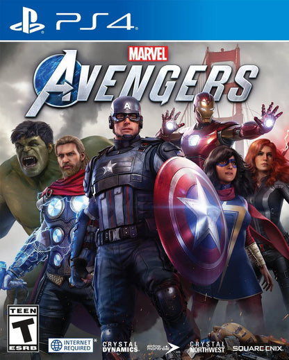 Marvel Avengers – PlayStation 4 (PS4) video game cover art, action adventure game