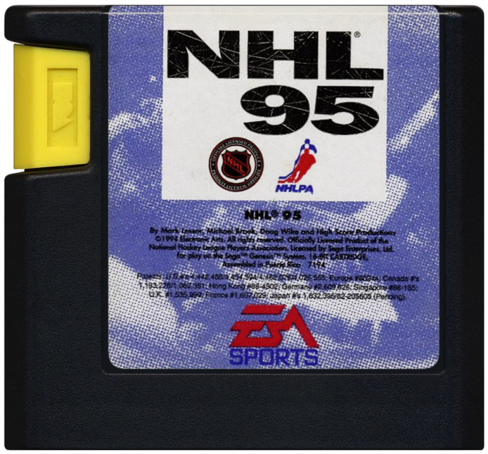 NHL 95 cartridge for Sega Genesis (GEN) video game