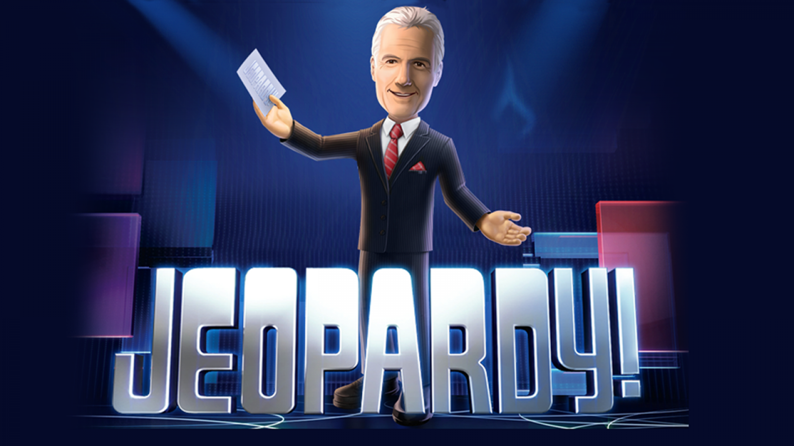 Jeopardy title screen art for Nintendo Wii U (WiiU) video game