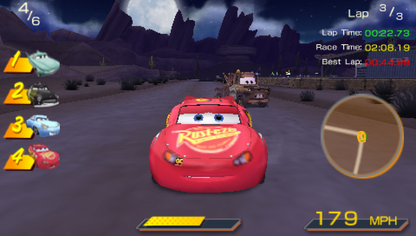 Disney Pixar Cars [Greatest Hits] – PlayStation Portable (PSP) gameplay for racing adventure video game
