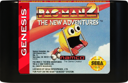 Pac-Man 2: The New Adventures cartridge for Sega Genesis (GEN) video game