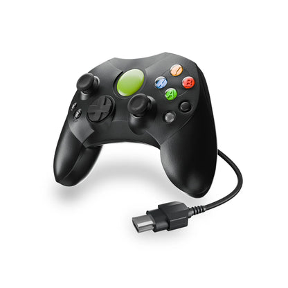 Warden Black Xbox Original wired controller by XYAB gaming accessory for classic Xbox consoles.