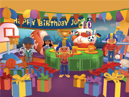 Birthday Party Bash gameplay art for Nintendo Wii (Wii) video game