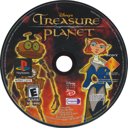 Treasure Planet PS1 PlayStation 1 action adventure platformer sci fi space exploration game retro video game disc