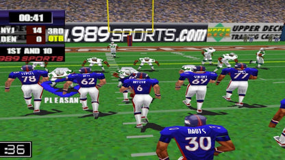 NFL GameDay PS1 PlayStation 1 American football sports game simulation gameplay Madden rival NFL teams season mode retro video game gameplay