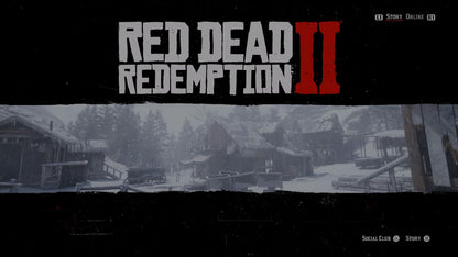 Red Dead Redemption 2 – PlayStation 4 (PS4) video game title screen, open-world action-adventure